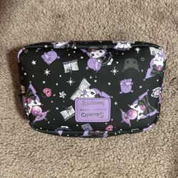 Purple And Black Kuromi Makeup Bag Loungefly 