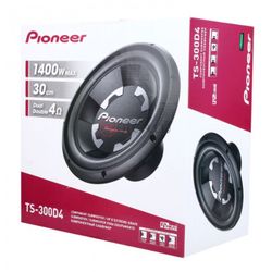 Pioneer Ts-300d4 1400w 30cm Dual Voice Coil 4o Vehicle Car Subwoofer $70