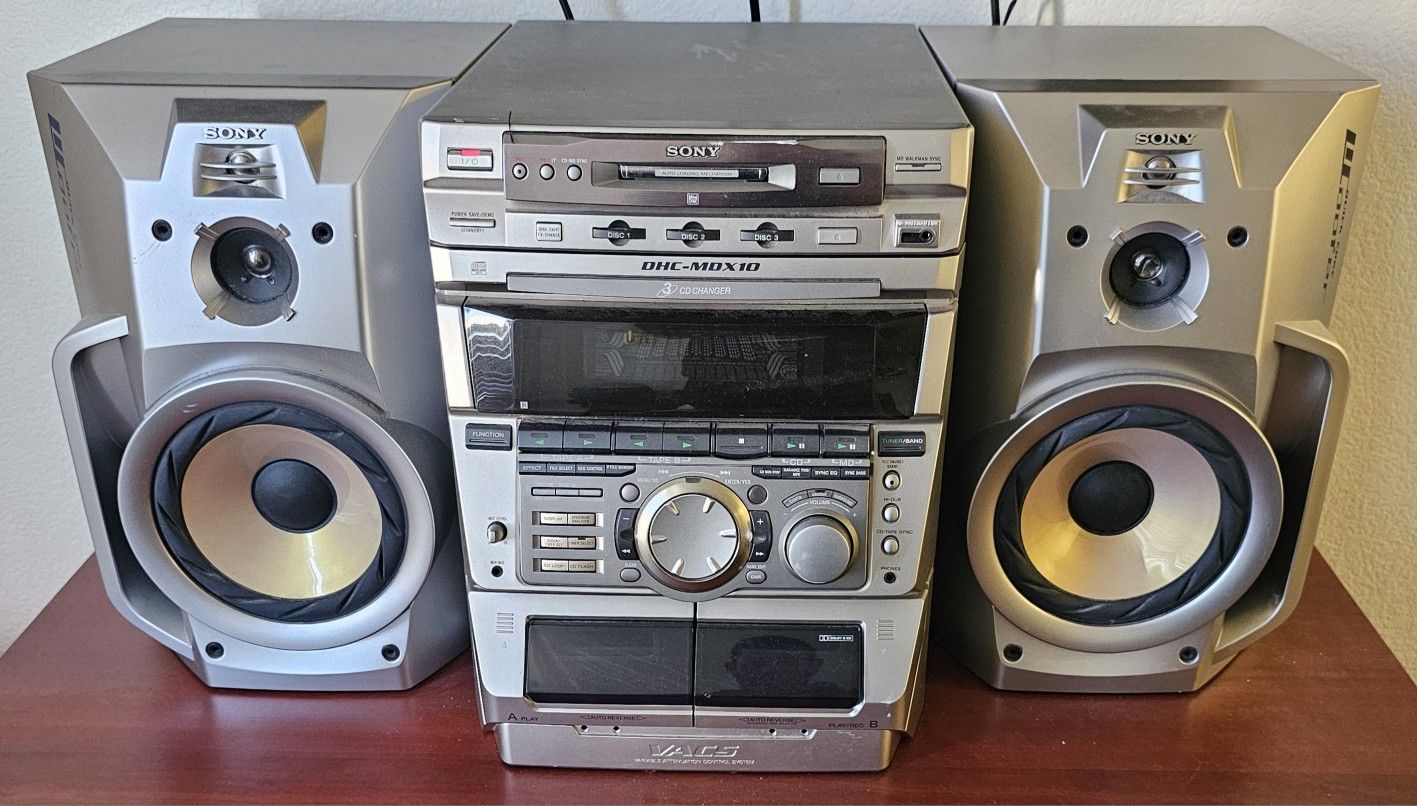 Sony DHC-MDX10 Stereo Minidisc CD Cassette Player