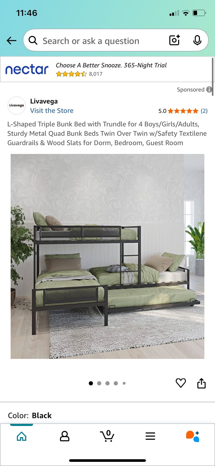 L Shape Bunk Bed