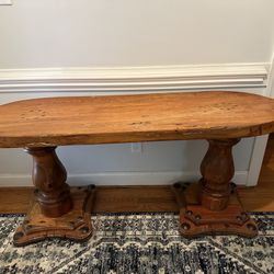 Solid Wood Consul Table 