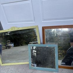 Beautiful Wood Framed Mirrors- From 1940s Era 