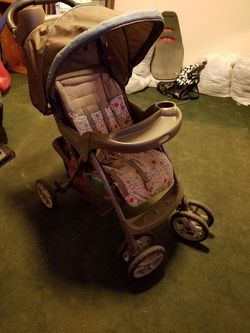 Baby stroller with matching baby car seat