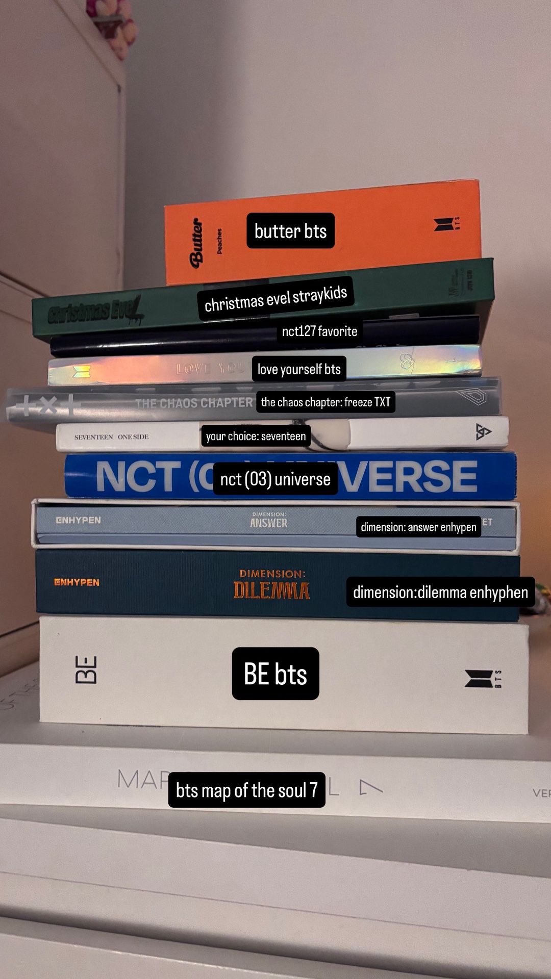 KPOP ALBUM LOT! txt, bts, svt, skz, enhypen