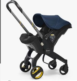 Doona+ Infant Car Seat Stroller with Base- Blue