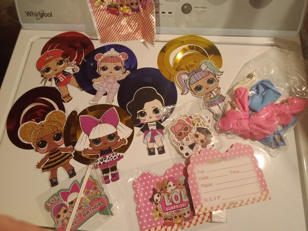 LOL Dolls Birthday Party Decor