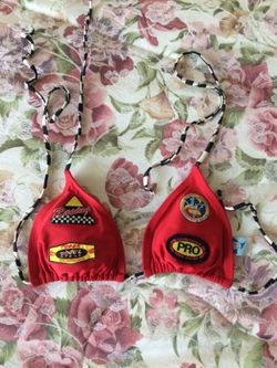 NASCAR size SMALL bikini top