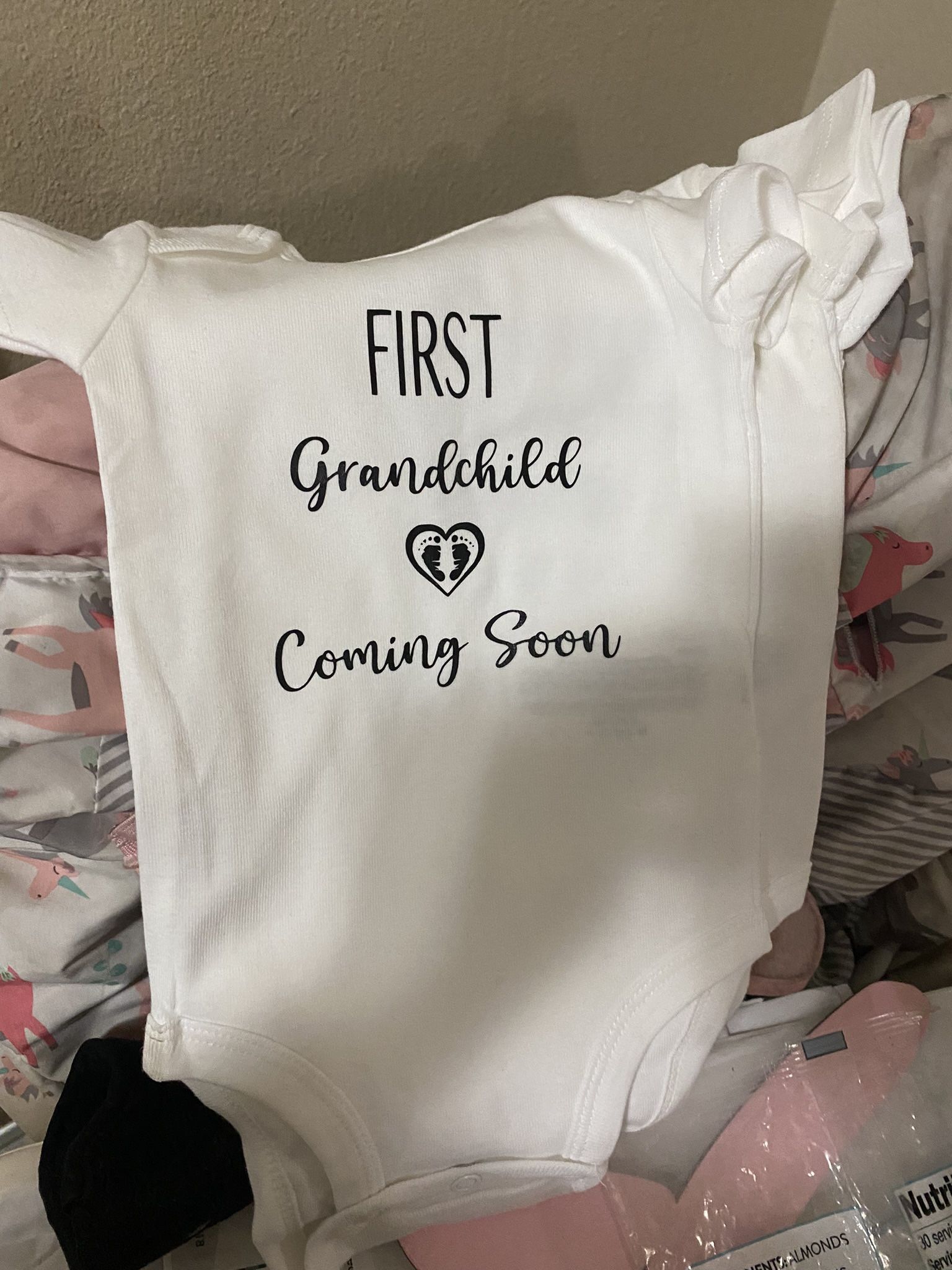 Baby Announcement Onies (customized)