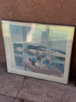 Vintage 1980s Jane Freilicher Art Poster - Framed NYC Gallery Piece