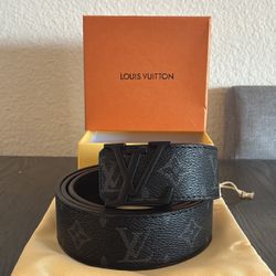 Louis Vuitton 40mm Matte Black Belt