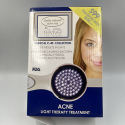 NEW Kathy Ireland reVive Light Therapy Clinical C-40 Blue Light Acne Treatment System ReVive