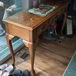 Wood Entry Way Table