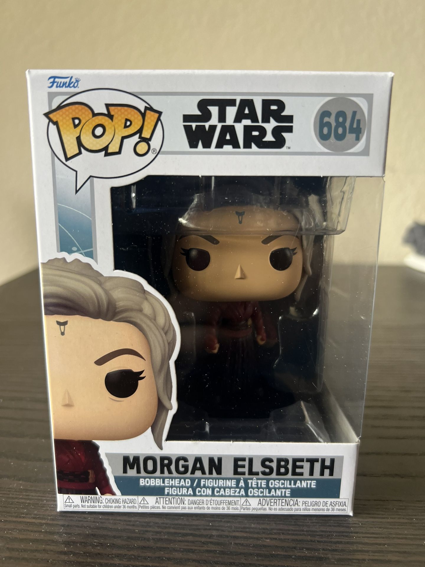 Morgan Elsbeth Star Wars Ahsoka Funko Pop Bobblehead #684 Disney Television TV