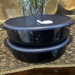 Tupperware Vent Serve Indigo Blue