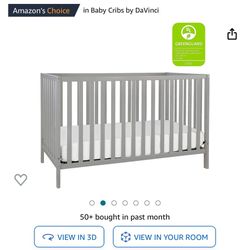 baby crib with mattress 