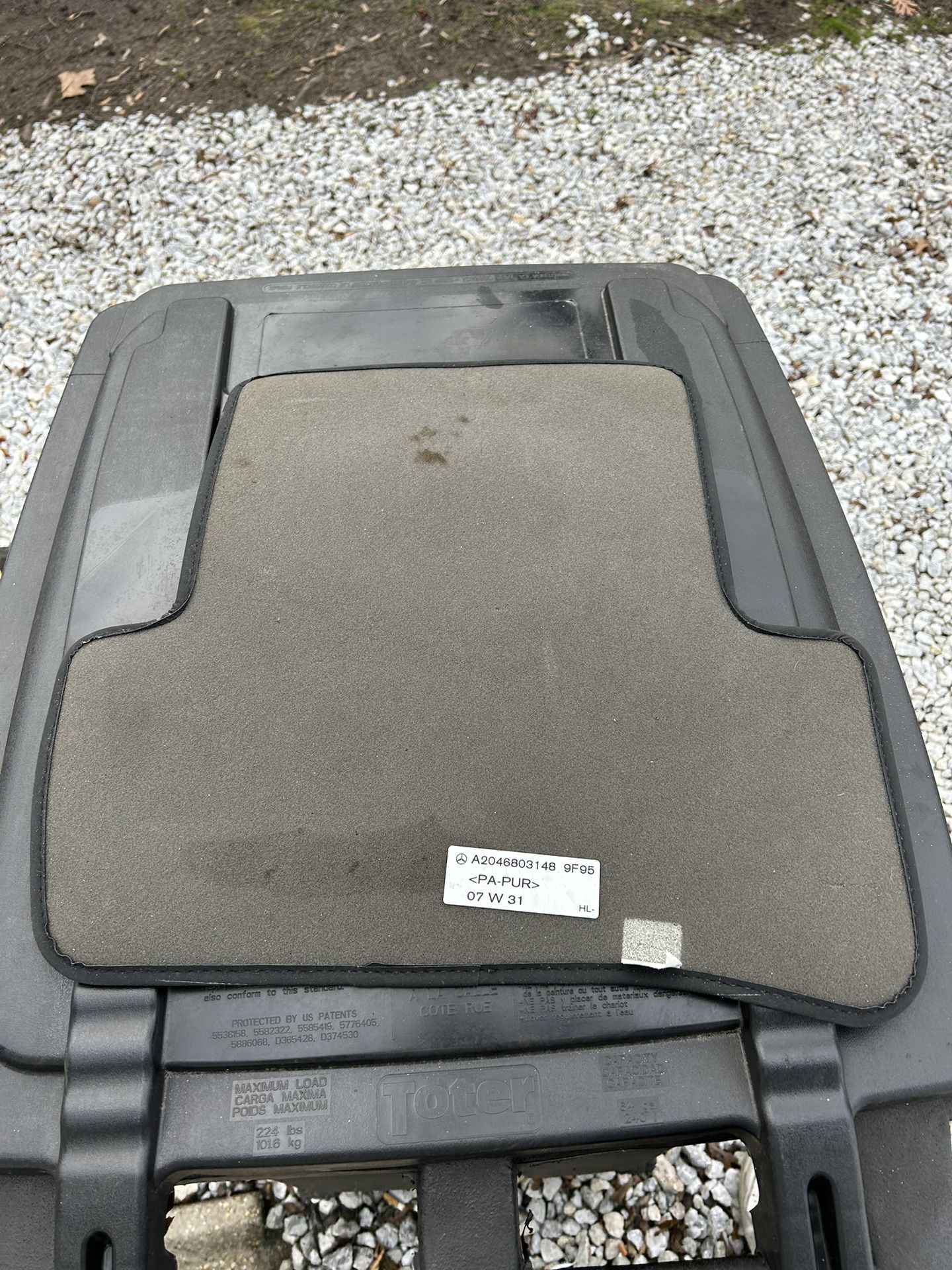 Mercedes Benz Rear Floor Mat