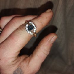 Sapphire Cz 14k Ring 