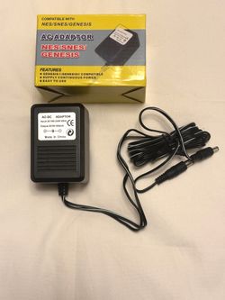 3 In 1 Ac Adapter For Nes Super Nintendo & Sega Genesis