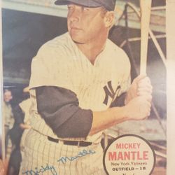 Mickey Mantle Baseball Cards And Memorabelia