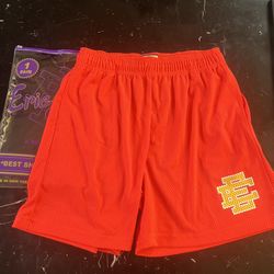Eric Emanuel EE Basic Orange Shorts (Size L) 