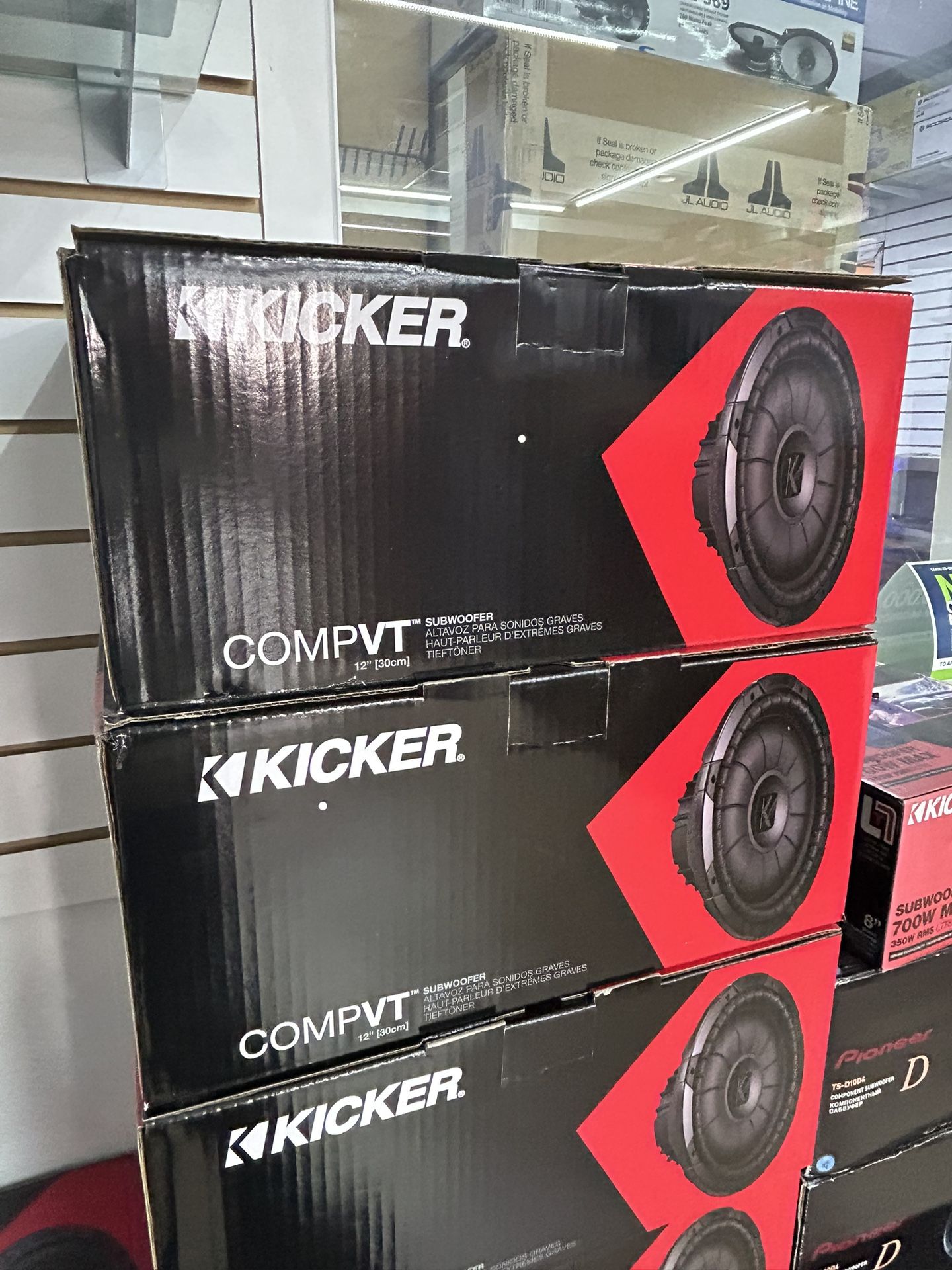 Kicker Comp VT 12 Inch Slim Subwoofer 