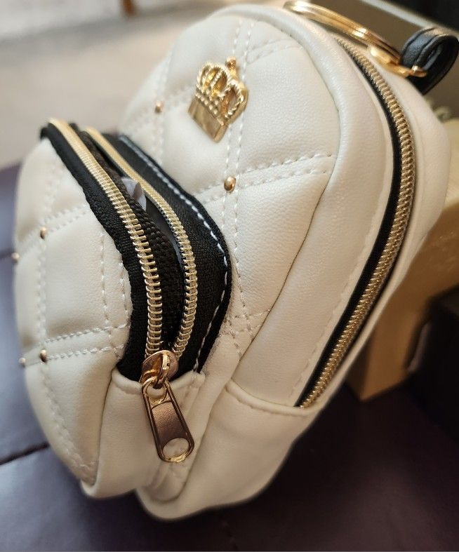 Crown Keychain Mini Backpack