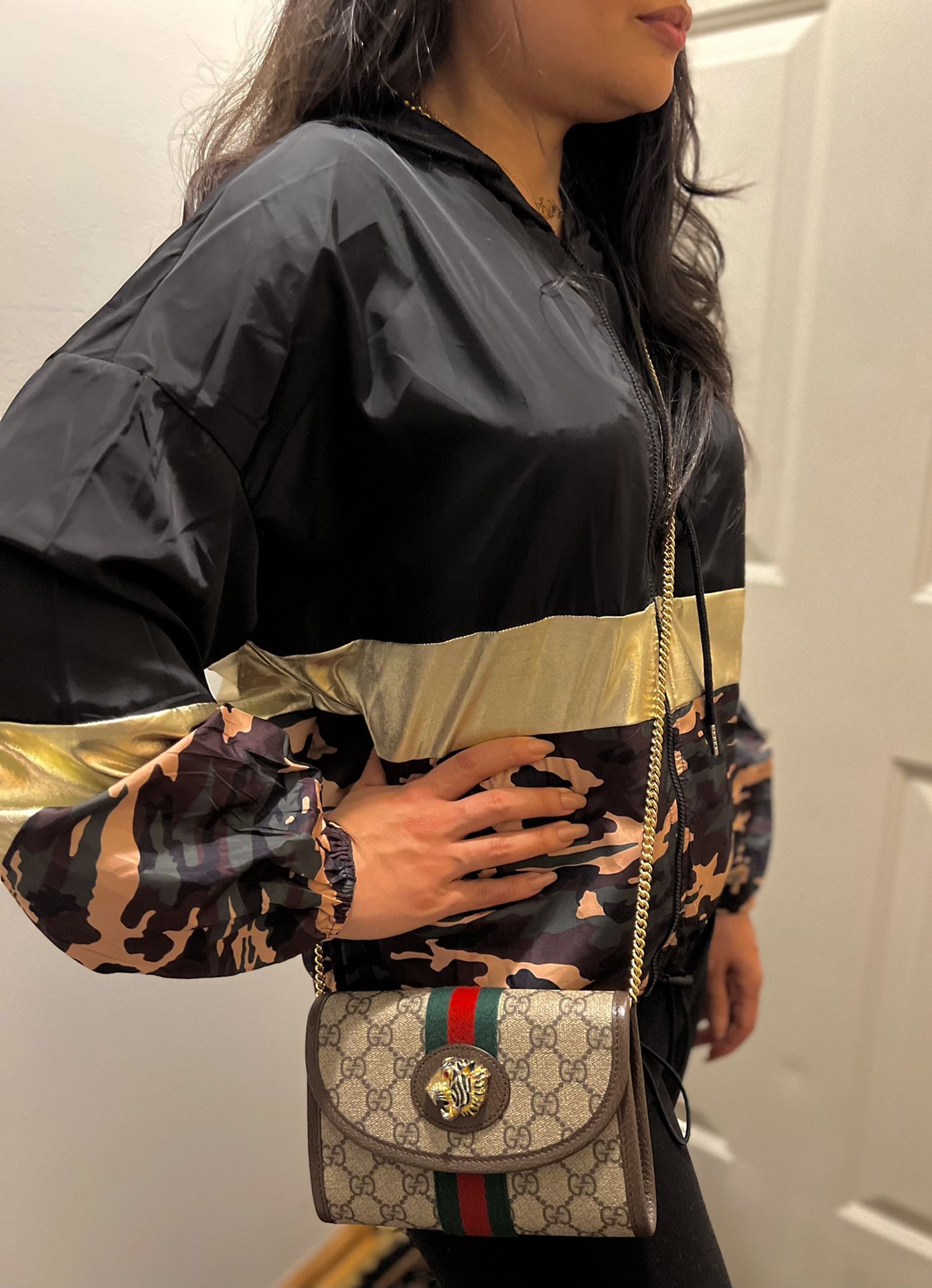 Gucci Supreme Rajah Mini Bag.