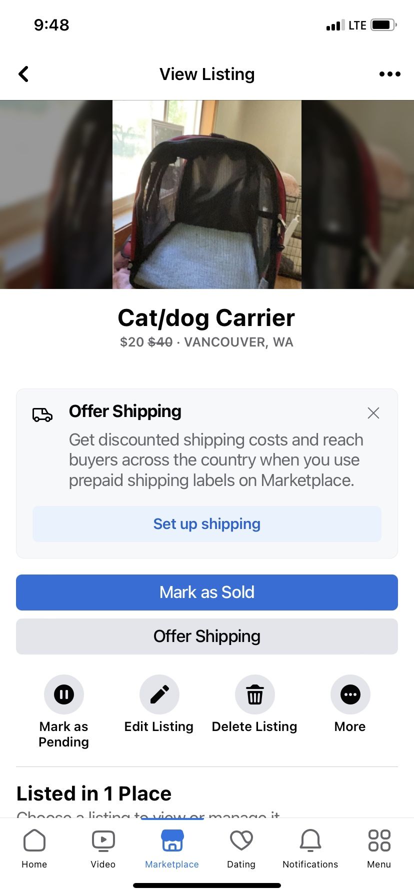 Dog/cat Carrier 