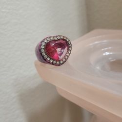 Betsy JOHNSON HEART ❤ STONE RING