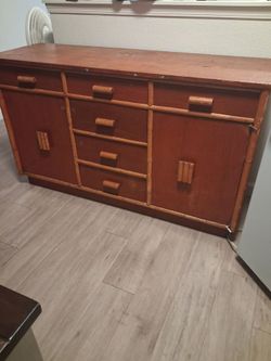 Bamboo dresser