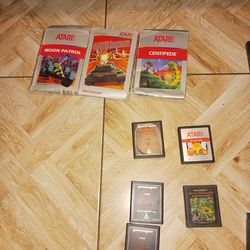about 20 different atari games different price per game from 5-30$ and console