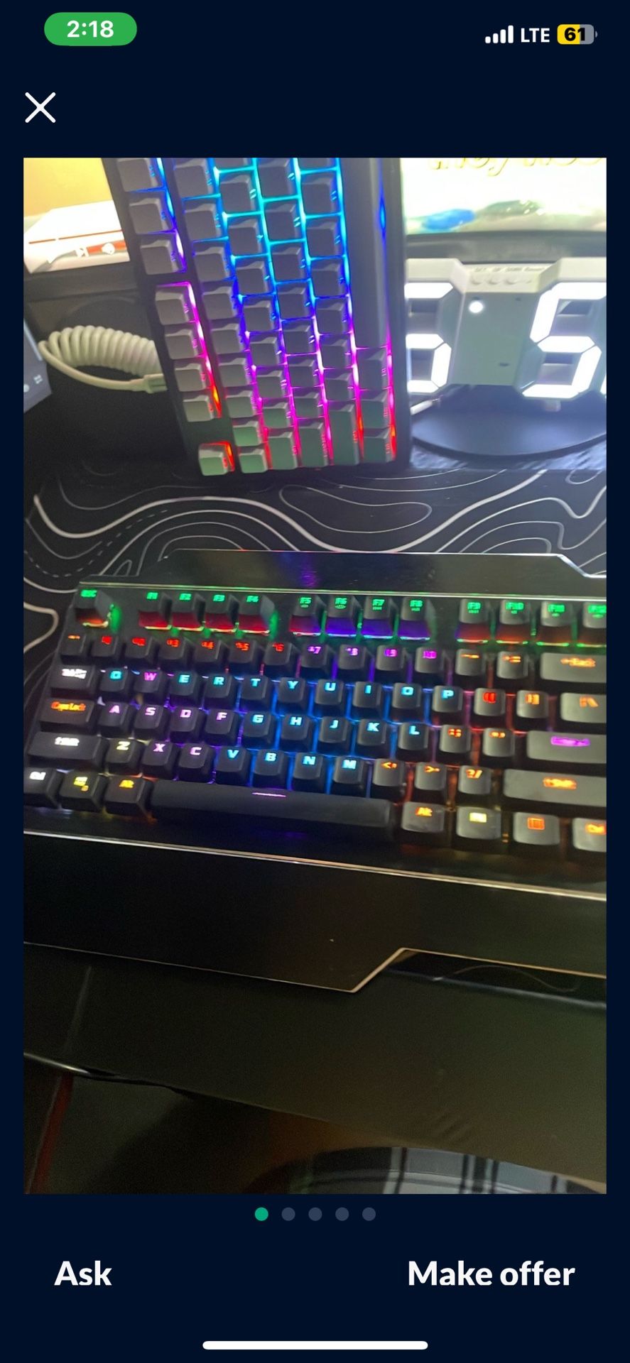 Good Rocksoul 100% Keyboard With Amazing Switches