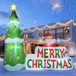 7ft Santa Merry Christmas Inflatable 