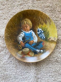 The Bradford Exchange Little Boy Blue Mother Goose Porcelain LE Plate 1980