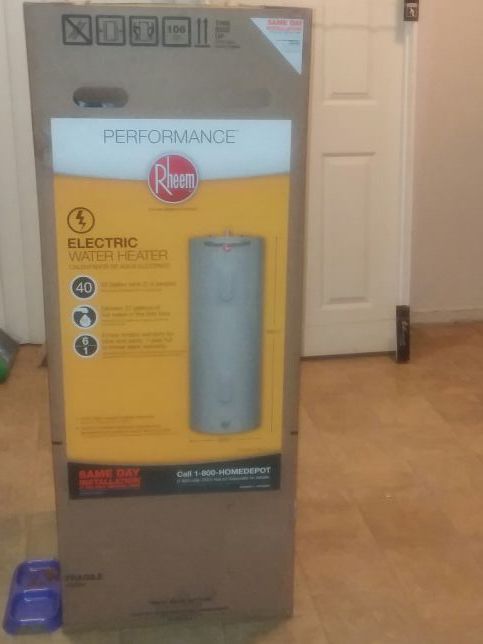 Rheem water heater model Xe40m06st45u1