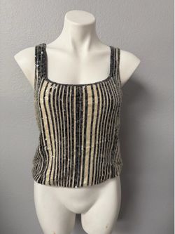 Worth Sequin Tank Top Small