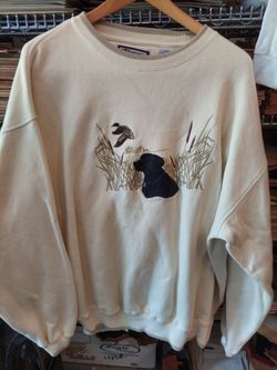 Vintage croft and barrow dog and duck sweatshirt