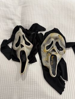 Ghostface Scream Halloween Masks – Lot of 2