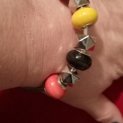 Murano Beaded Charm Bracelet