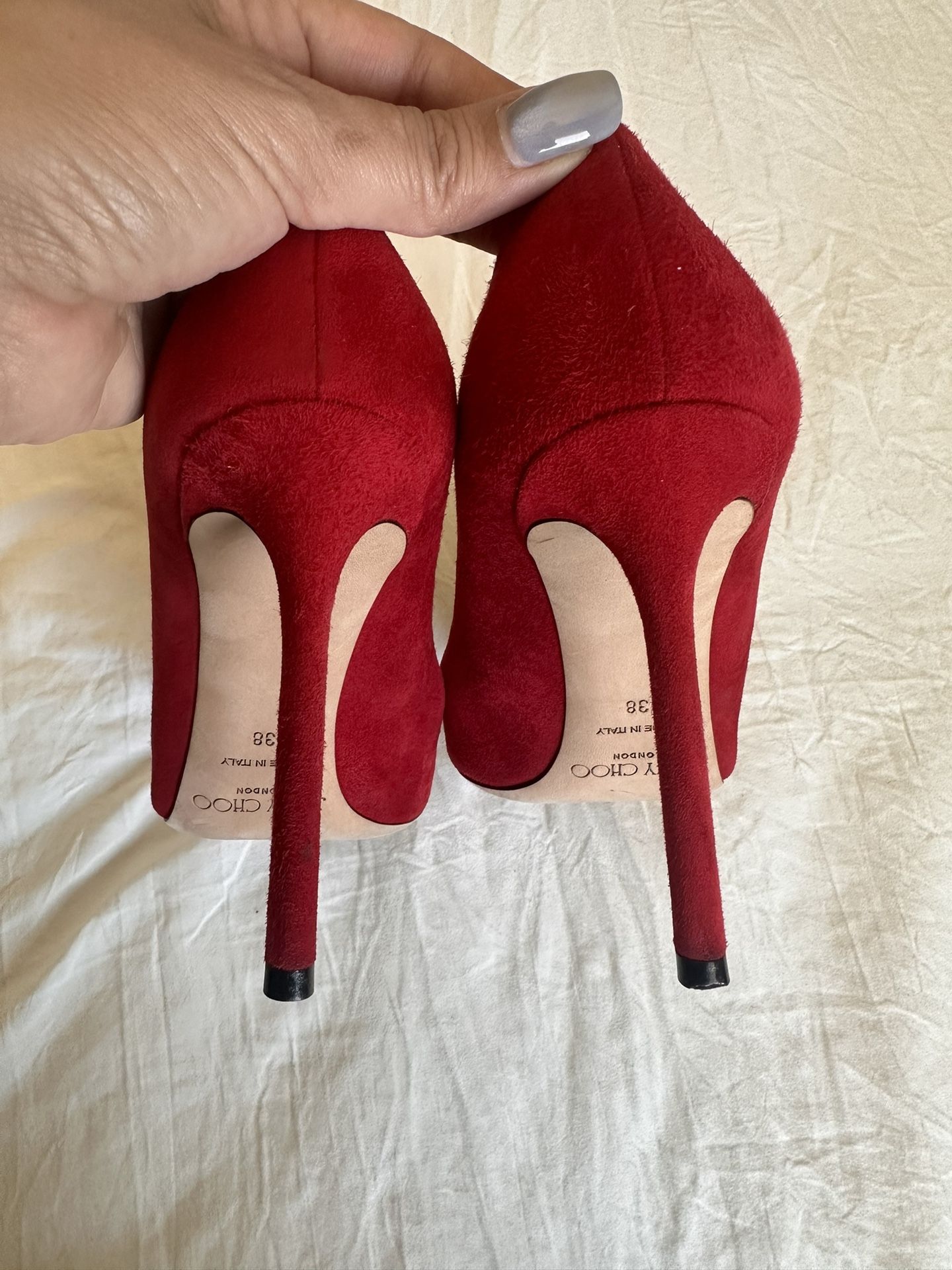 Jimmy Choo Red suede Pump
