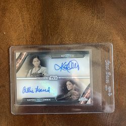 Rare Star Wars Double Auto /25