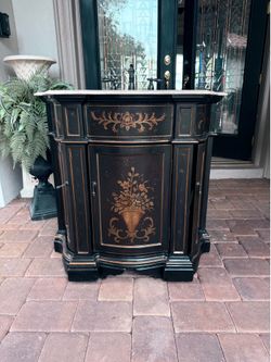36” Handpainted Wood Bathroom Vanity