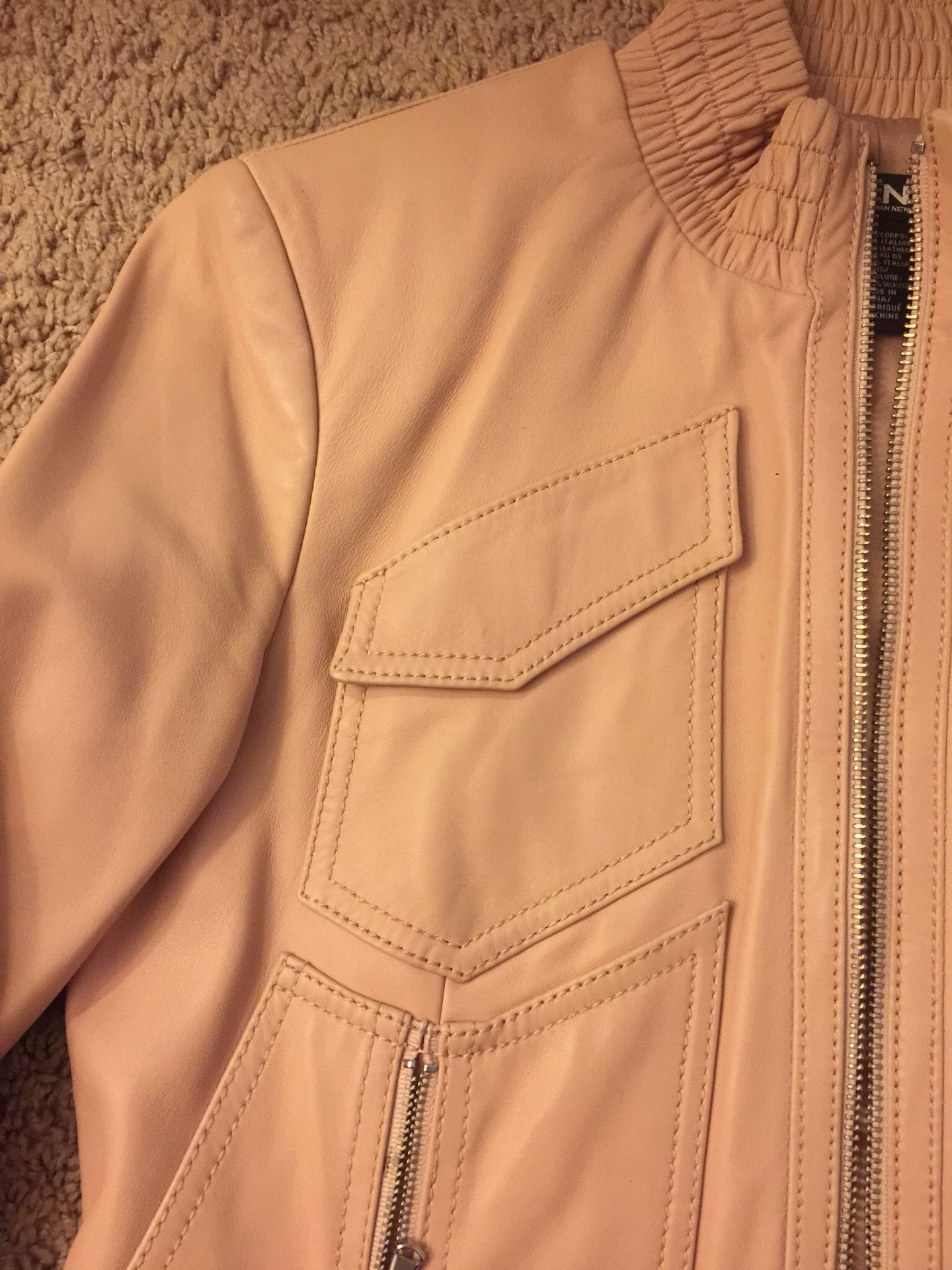 DKNY leather jacket.size 2