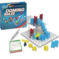 ThinkFun Domino Maze STEM Toy and Logic Game for Boys and Girls Age 8 and Up - Combines the Fun of Dominos With the Challenge of a Puzzle  Trusted by 