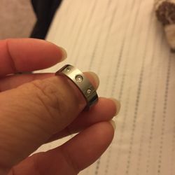 Stainless Steel Wedding Band Size 7