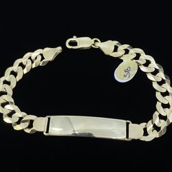 $3000 Yellow Gold Cuban ID Link Bracelet