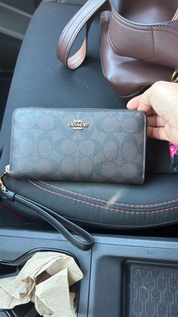Coach zip around wallet