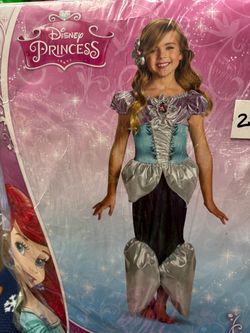 New, Disney Girls Little Mermaid Costume 🧜‍♀️ size 7-8