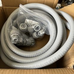 1/2 Conduit Kit With 5 Straight & 5 Angle Fittings. 