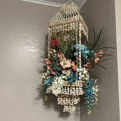Vintage Seashell Hanging Plant Holder CASH ONLY 